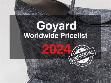 goyard sale|goyard price list.